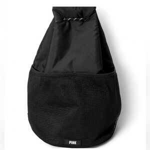 Victoria’s Secret Pink Drawstring Backpack Black